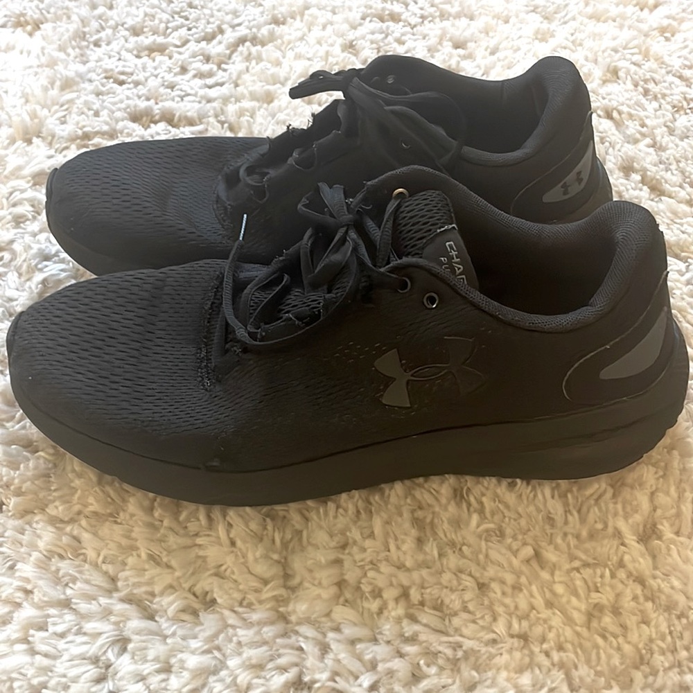 Black under armor, athletic shoes for men